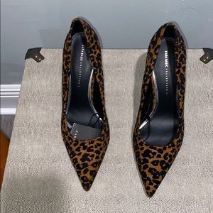 ZARA Velvet Cheetah Print Stiletto - Sz 41 / 10M